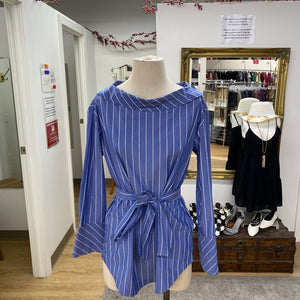 Banana Republic striped button up tunic S