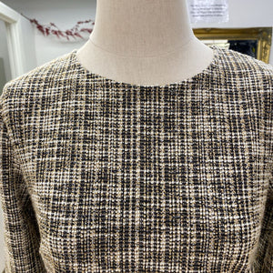 Mango metallic detail tweed dress 6