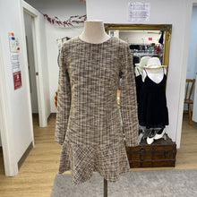 Load image into Gallery viewer, Mango metallic detail tweed dress 6
