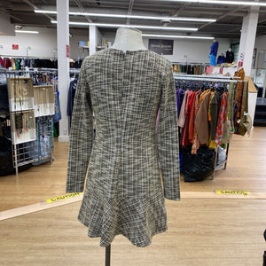 Mango metallic detail tweed dress 6