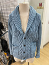 LL Bean cotton cable knit cardi S