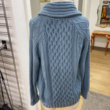Load image into Gallery viewer, LL Bean cotton cable knit cardi S
