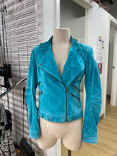 Load image into Gallery viewer, Danier suede moto jacket XXS
