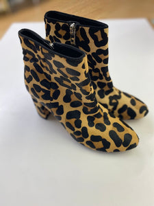 Town Shoes calf hair leather booties 38