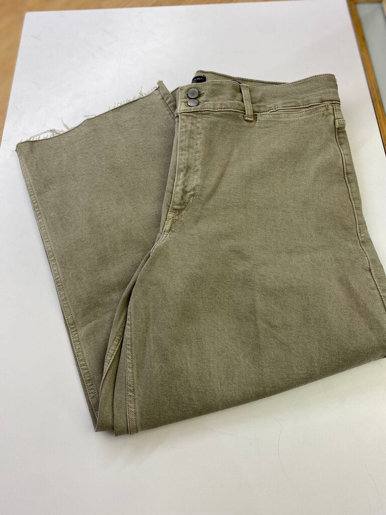 Banana Republic High Rise Wide Leg Crop jeans 33