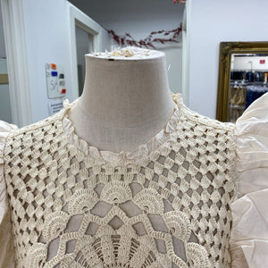 Zara crochet detail top L
