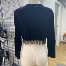 Load image into Gallery viewer, R&amp;K vintage Evening beaded fringe shrug 6p
