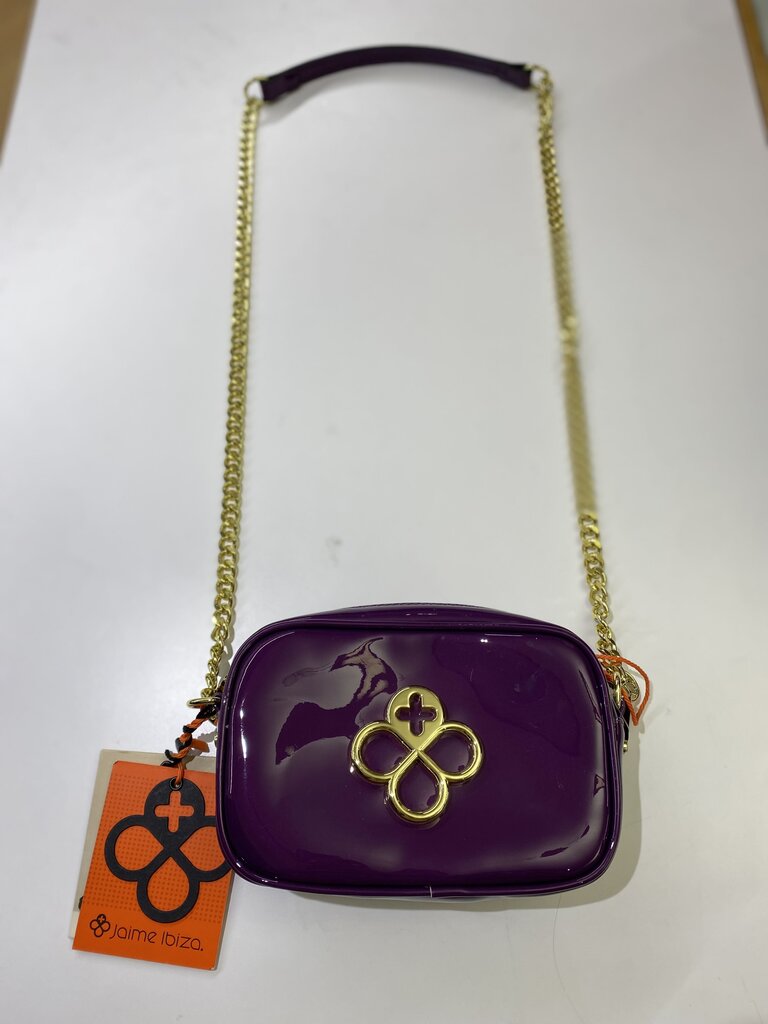 Jaime Ibiza patent crossbody NWT
