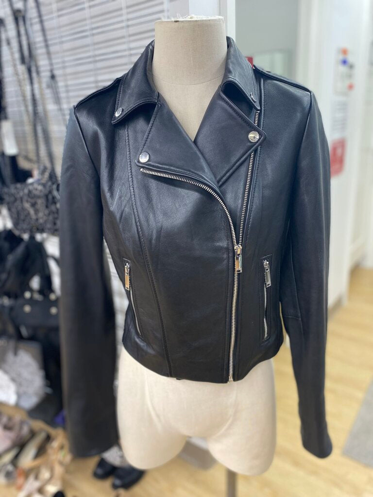 Danier moto leather jacket XS