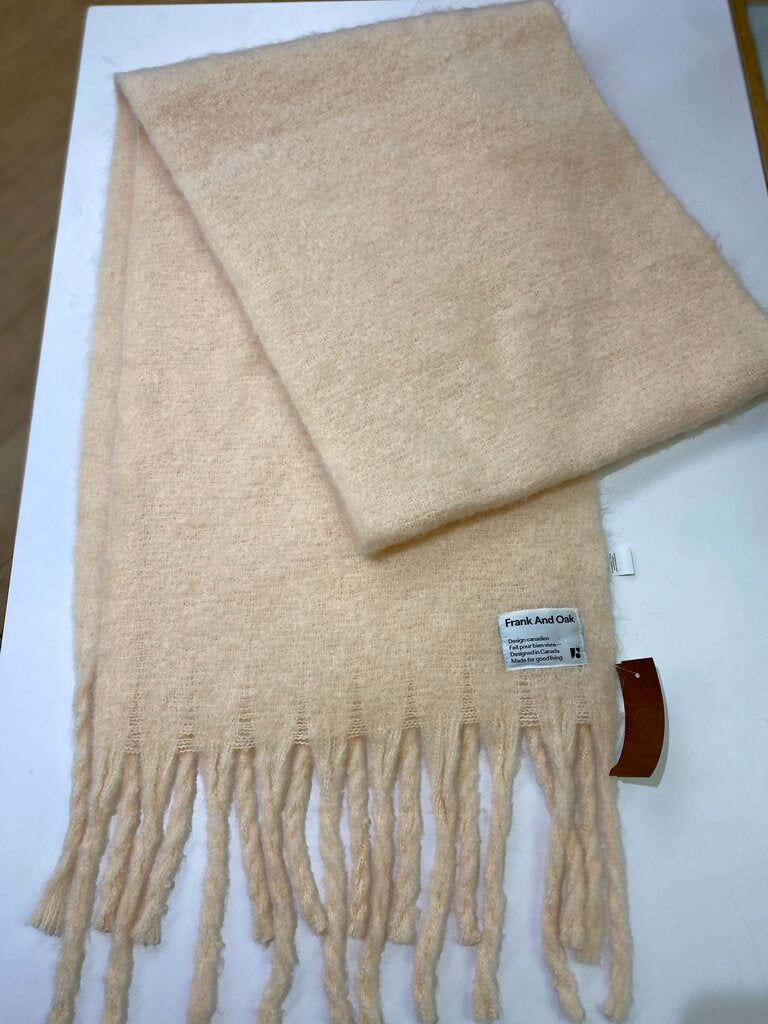 Frank & Oak fuzzy knit scarf