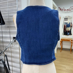 Oat denim vest M