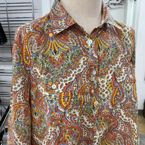 Talbots paisley top 14