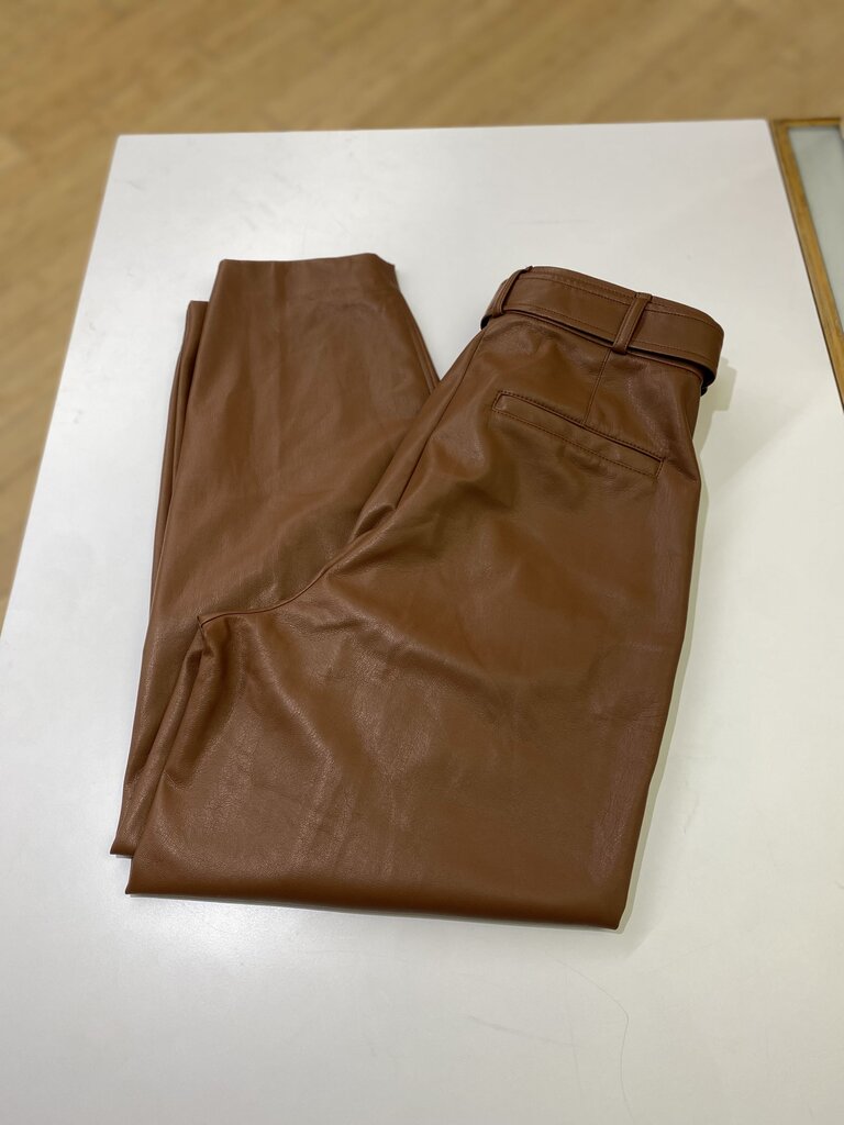 Babaton belted pleather pants 2