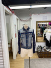 Desigual multi media denim jacket 36