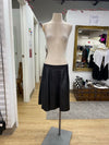 Margaret M Leather pleated skirt 12