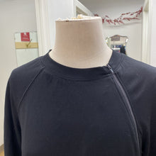 Load image into Gallery viewer, Theory asymmetrical zipper top S
