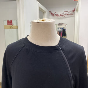 Theory asymmetrical zipper top S