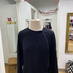 Theory asymmetrical zipper top S