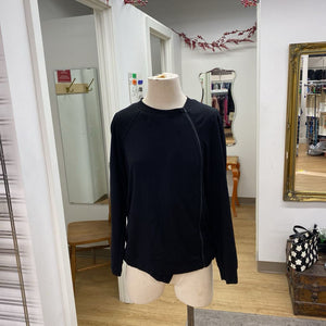 Theory asymmetrical zipper top S