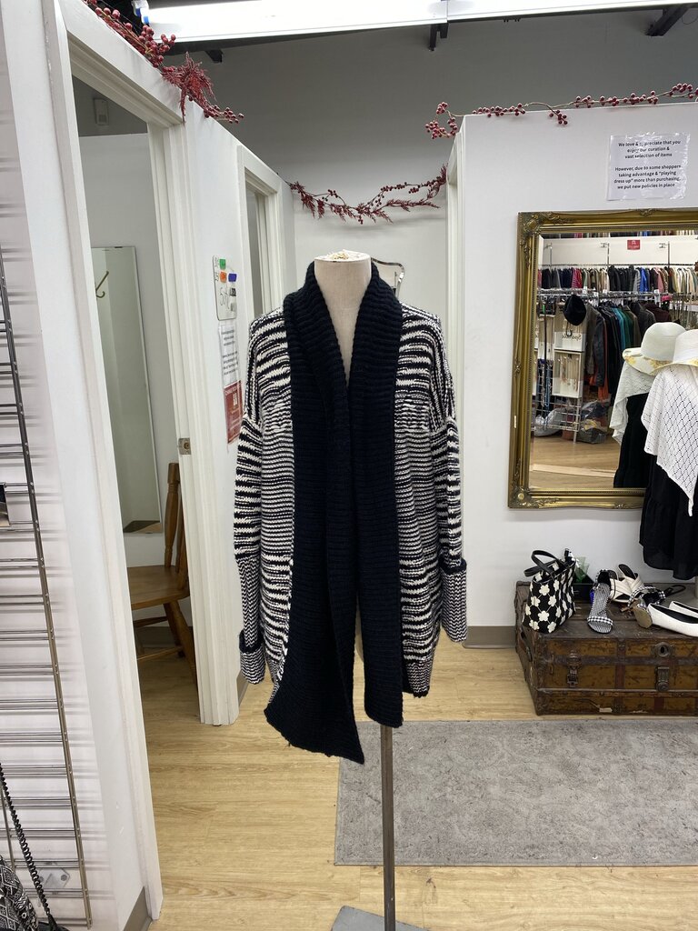 Line alpaca/wool/blend open cardi XS