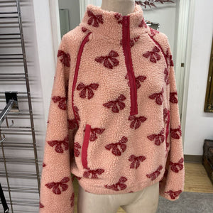 New In fleece 1/4 zip sweater S