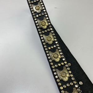 Vintage leather studded belt