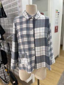 Habitat plaid top M