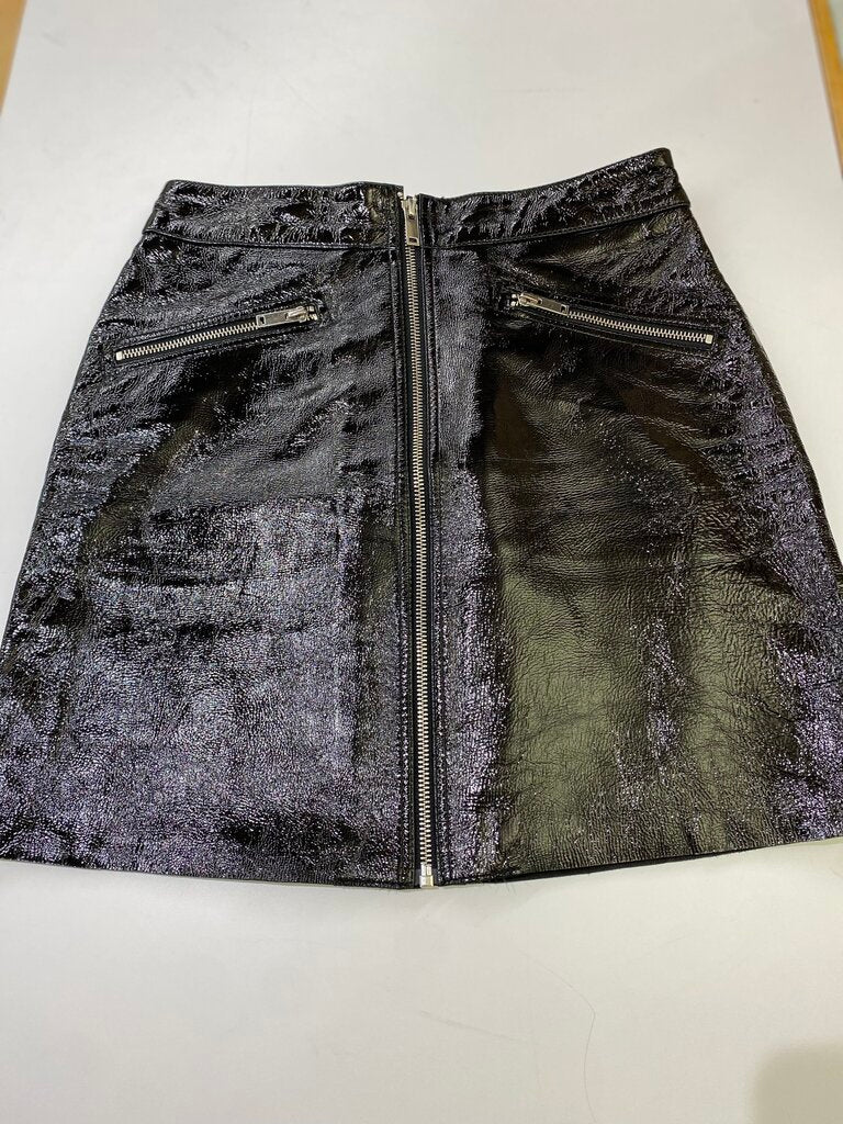 Maje Pleather Skirt 38