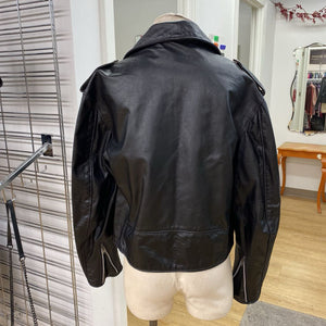 Leather man vintage biker jacket 44