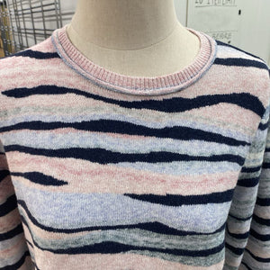 Nic & Zoe cotton/blend puff sleeve sweater M
