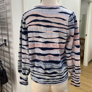 Nic & Zoe cotton/blend puff sleeve sweater M