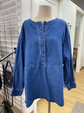 Load image into Gallery viewer, H&amp;M denim tunic XL
