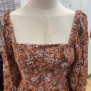 Mink Pink smocked dress S