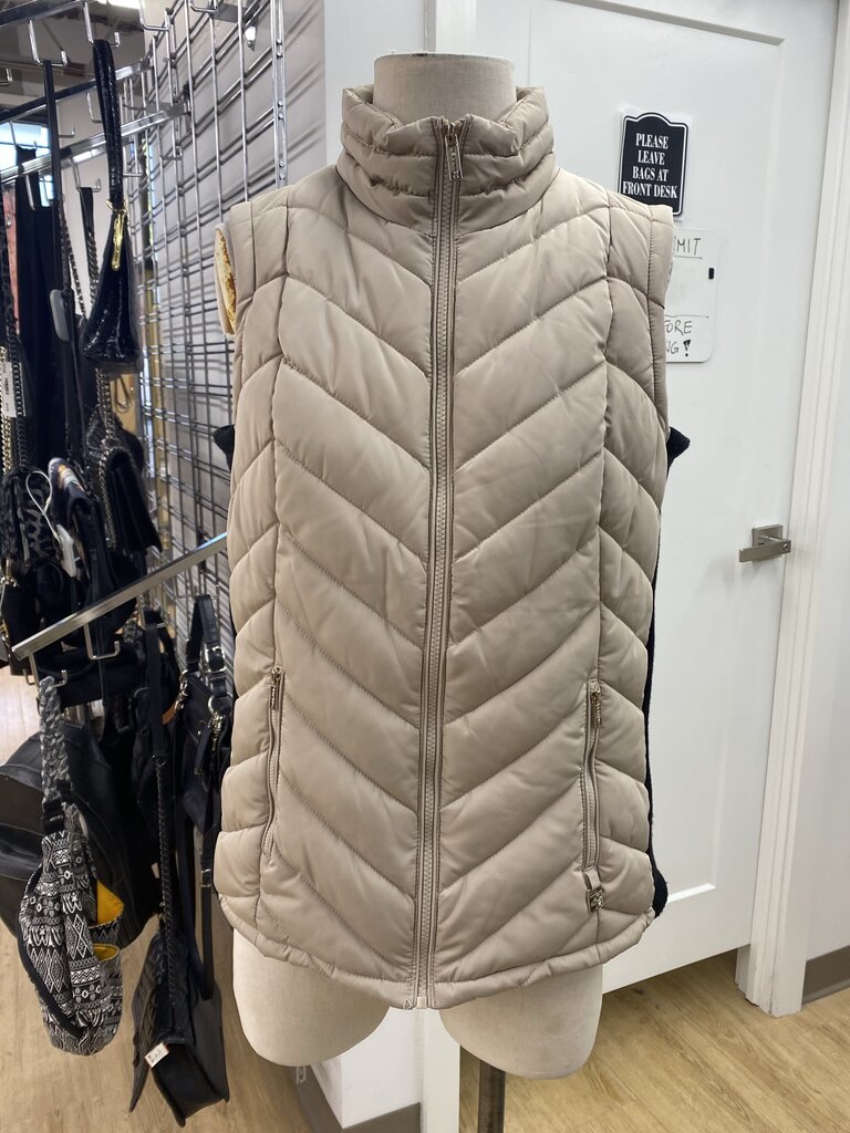Calvin Klein quilted/knit vest S