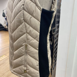 Calvin Klein quilted/knit vest S