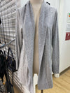 Eileen Fisher alpaca/merino wool/tencel open cardi L