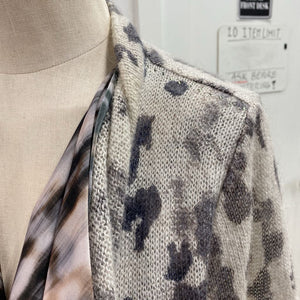Lucia mohair/blend lined open cardi 10