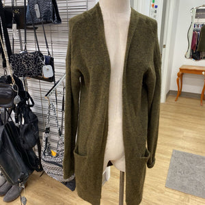 Wilfred alpaca/wool/blend long open cardi S