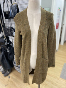 Roots cotton long open cardi XS