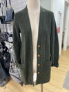 Roots waffleknit cardigan wool/blend XS