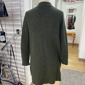 Roots waffleknit cardigan wool/blend XS