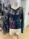 Desigual lace detail cardi S