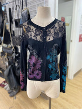 Load image into Gallery viewer, Desigual lace detail cardi S
