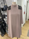 Eve Gravel mesh detail dress S