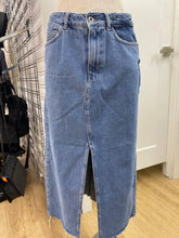 Load image into Gallery viewer, Zara multi denim midi skirt M
