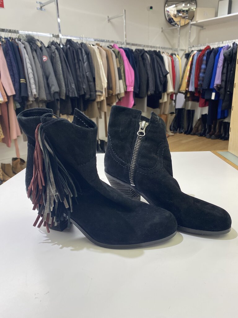 Sam Edelman fringe suede boots 7