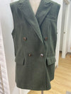 Zara double breasted long vest M