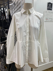 Sara Campbell Peplum cotton top NWT 6
