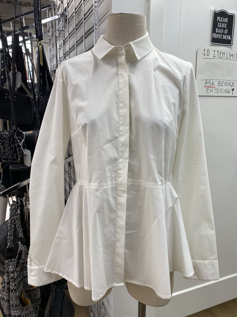 Sara Campbell Peplum cotton top NWT 6