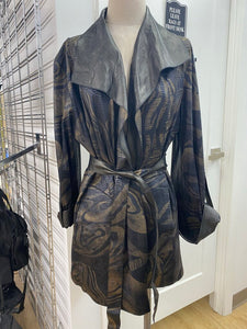 Alice Arthur reversible light leather jacket 42
